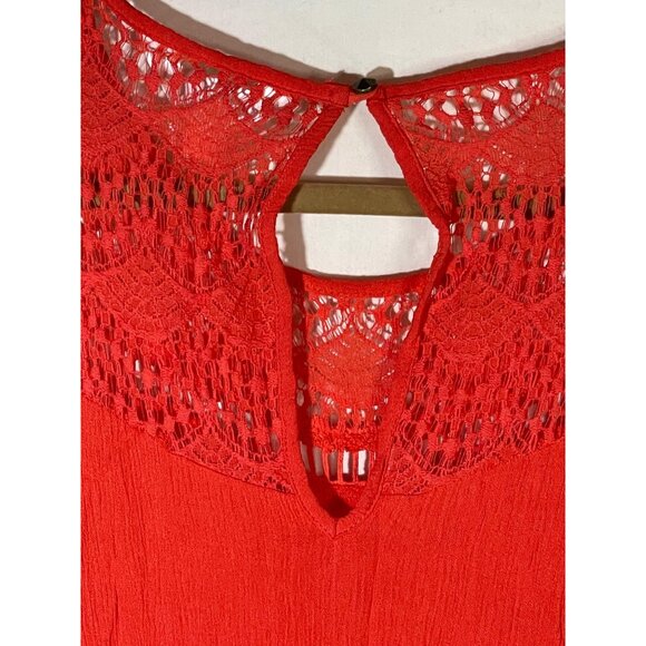 decree sleeveless romper pink lace button on back elastic rayon medium READ - Picture 11 of 15